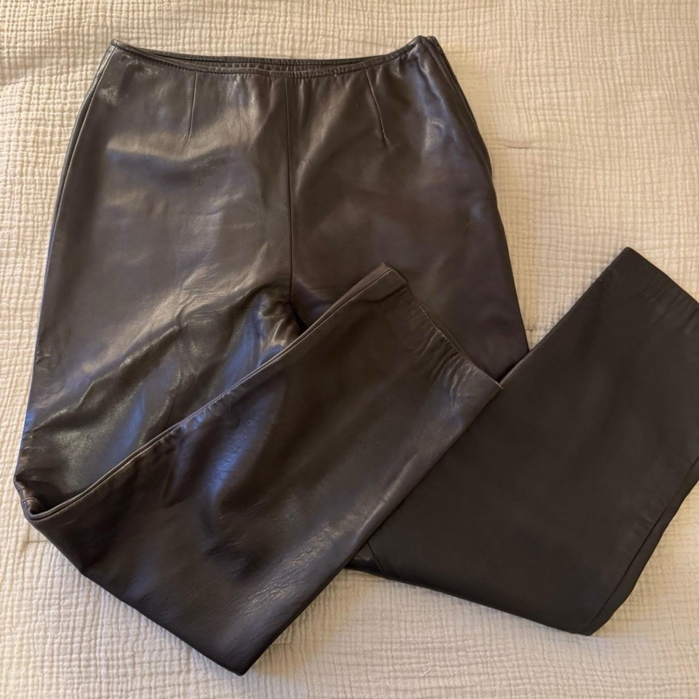 Danier Brown Leather Pants